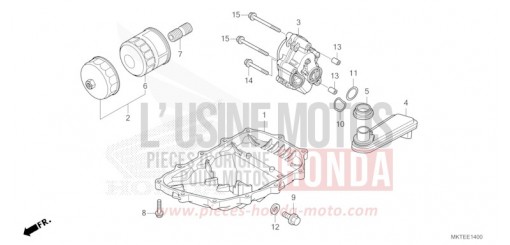 CARTER D'HUILE/POMPE A HUILE ADV750S de 2025